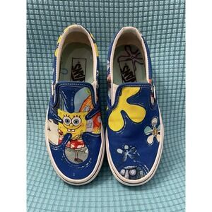Limited Edition SPONGEBOB X VANS Alohablue Women's 6 Men's 4.5 Slip On Shoes